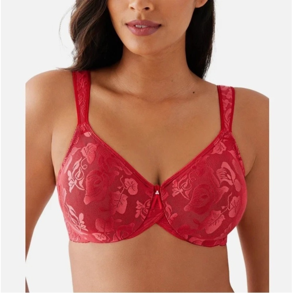 Wacoal Women's Awareness Full Figure Seamless Underwire Bra Equestrian Red 40 D - Picture 2 of 4